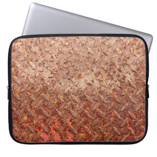 Stahlplatte aus rostfreiem Edelstahl, grungy Metal Laptopschutzhülle