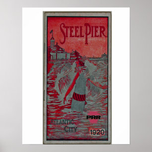 Stahlrohr über Pennsylvania Eisenbahnplakat Poster