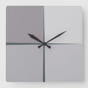 Stahlsilberuhr Quadratische Wanduhr