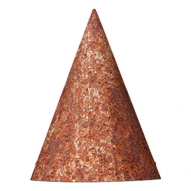 Stahlstruktur, abstrakter Hintergrund. Partyhütchen (Vorderseite)