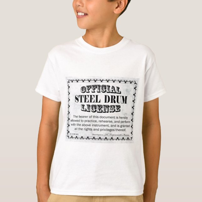 Stahltrommel-Lizenz T-Shirt (Vorderseite)