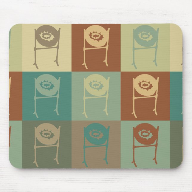 Stahltrommel-Pop-Kunst Mousepad (Vorne)