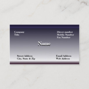 StahlVisitenkarte Visitenkarte