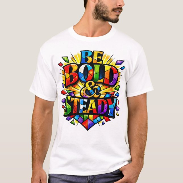Stain glass design T-Shirt (Vorderseite)
