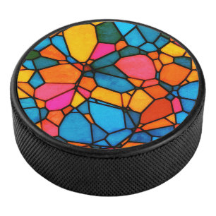 Stain Glass Eishockey Puck