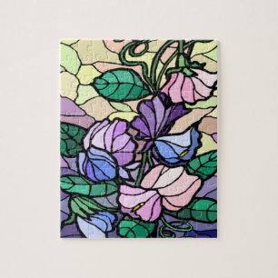 Stain Glass Lily Blume Puzzle