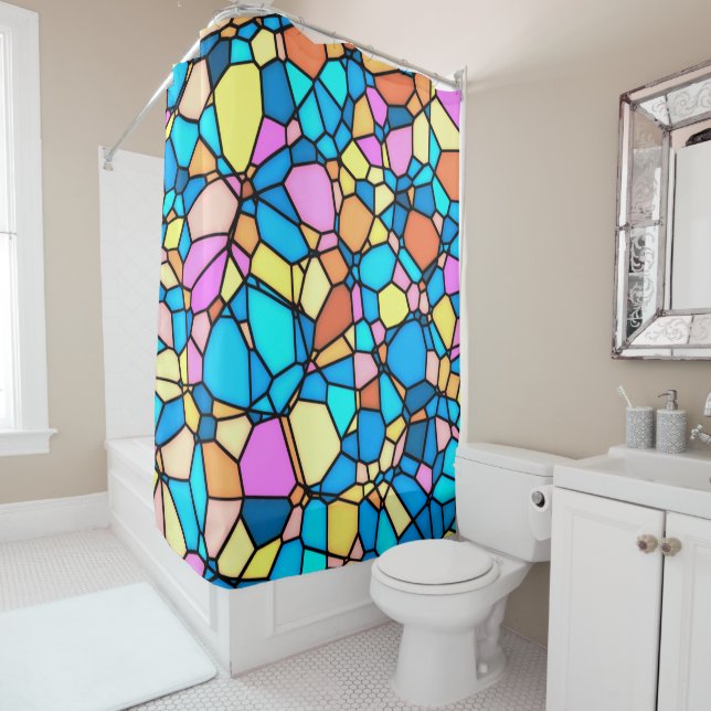 Stain Glass Lite Duschvorhang (Beispiel)
