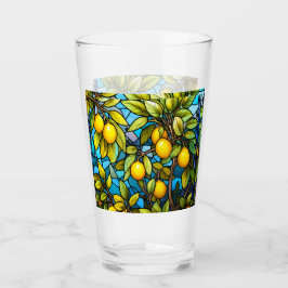 Stain Glass Pattern, Zitronenbaum Glas