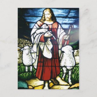 Stain Glass Postcard Postkarte