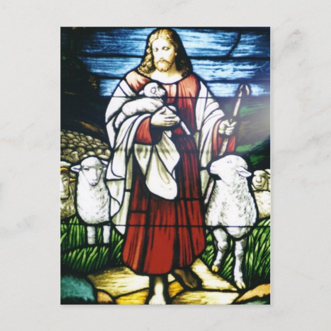 Stain Glass Postcard Postkarte (Vorderseite)
