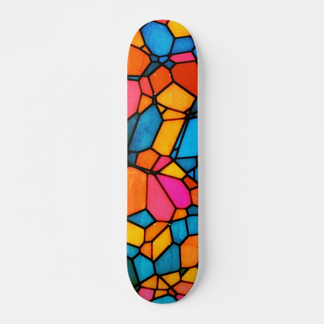 Stain Glass Skateboard (Vorne)