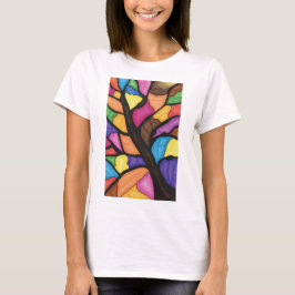 Stain glass tree art  T-Shirt