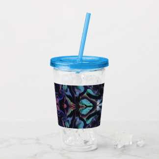 Stained Glass Acrylic Pour Tumbler Acryltrinkbecher