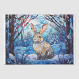 Stained Glass Bunny Seidenpapier