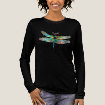 Stained Glass Colorful Dragonfly