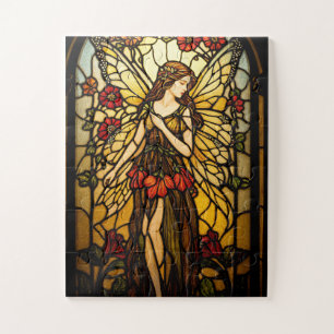 Stained glass fairy puzzle