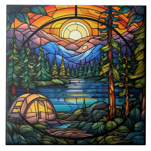 Stained Glass  Fliese (Vorderseite)