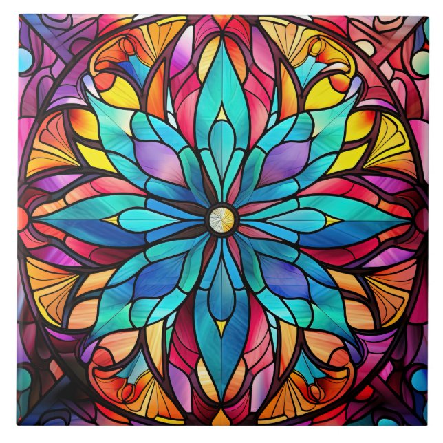 Stained Glass  Fliese (Vorderseite)