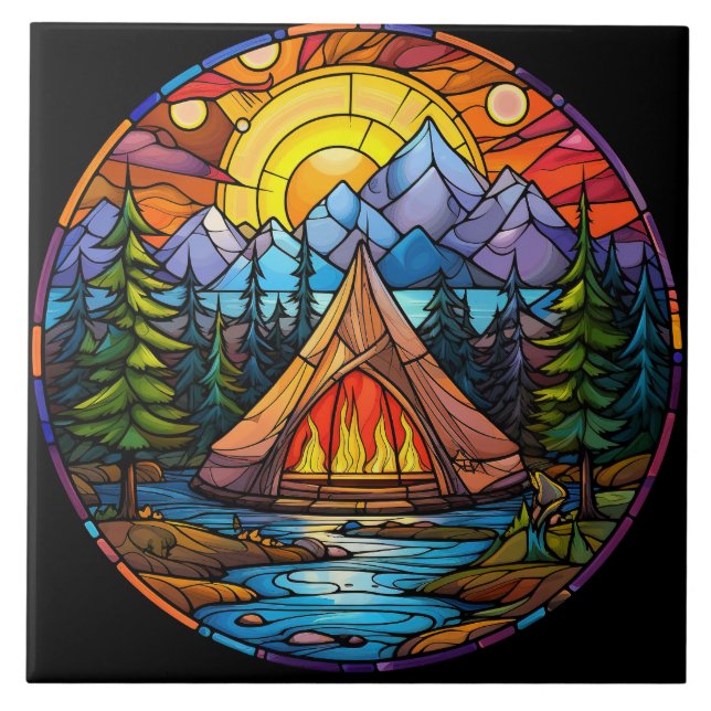 Stained Glass  Fliese (Vorderseite)