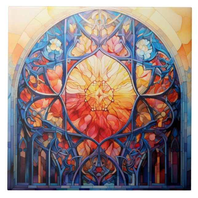 Stained Glass  Fliese (Vorderseite)