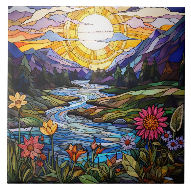 Stained Glass  Fliese (Vorderseite)