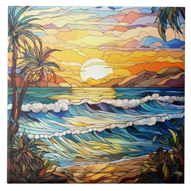 Stained Glass  Fliese (Vorderseite)