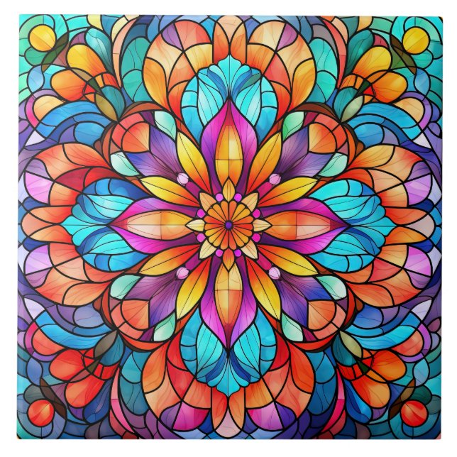 Stained Glass  Fliese (Vorderseite)