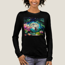 Stained Glass Little Fairy With Dragonfly Tri-Blend Shirt