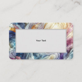 Stained glass pastel colourful abstract visitenkarte