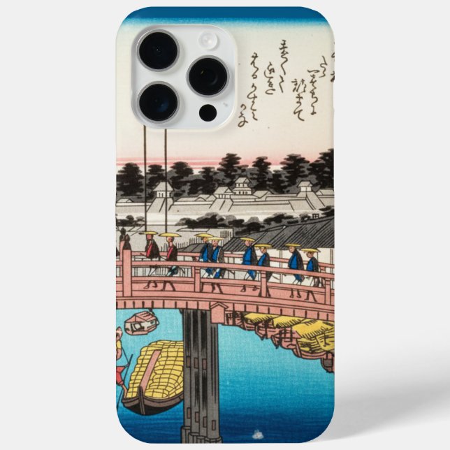 Stained Glass Ukiyo-e: Mount Fuji & Nihonbashi Bri Case-Mate iPhone Hülle (Rückseite)