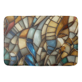 Stained Glass Waves Badematte