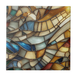 Stained Glass Waves Fliese