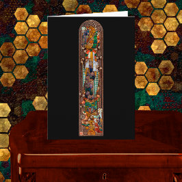 Stained Glass Window Design of St. Gobnait Karte