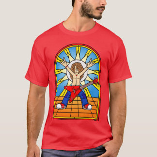 Stained Glass Window Rock Music Guitarist vintage T-Shirt