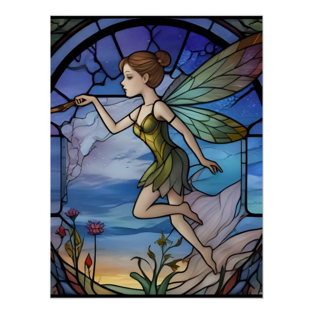 Stainglass Fairy Poster (Vorderseite)