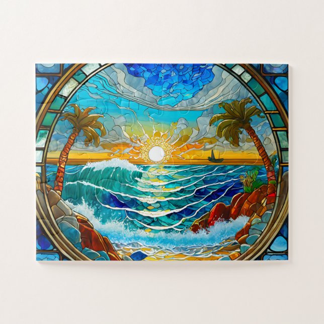 Stainless Ocean The Daily Jigsaw Puzzle Jig (Horizontal)