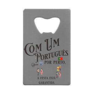 Stainless Steel Bottle Opener Com um Portugues por Geldbeutel Flaschenöffner