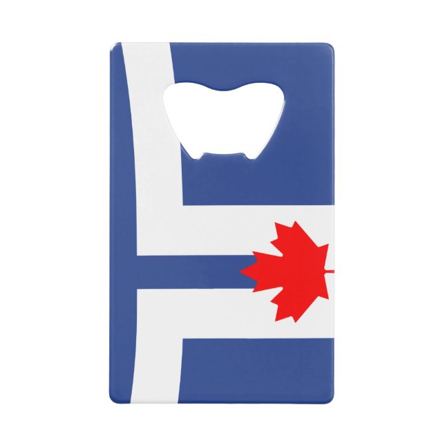 Stainless Steel Bottle Opener flag of Toronto Geldbeutel Flaschenöffner (Vorderseite)