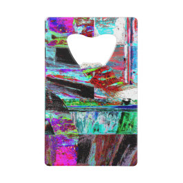 Stainless Steel Bottle Opener – Neon Pulse Geldbeutel Flaschenöffner