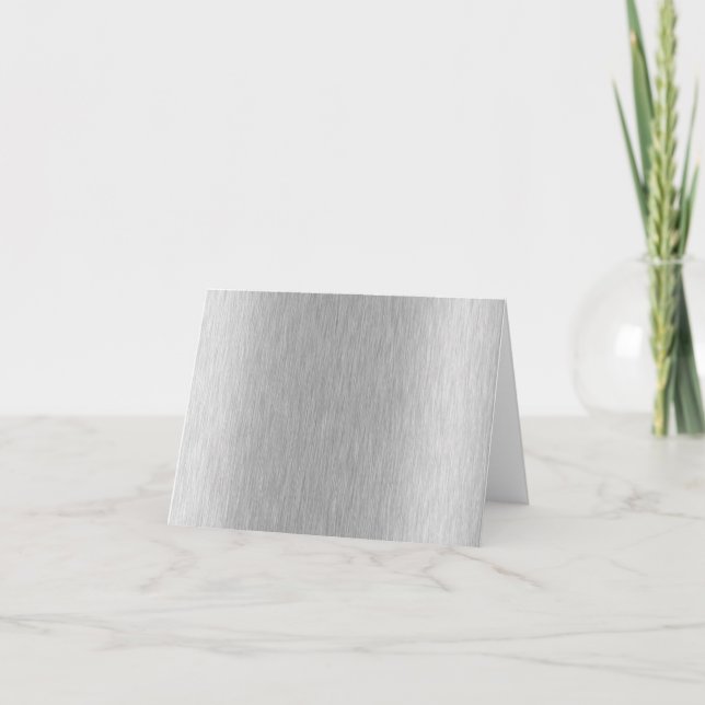 Stainless Steel texturiert Karte (Vorderseite)