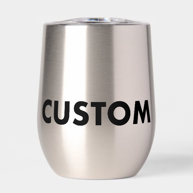 Stainless Steel Thermal Custom Wine Tumbler Blank (Vorderseite)
