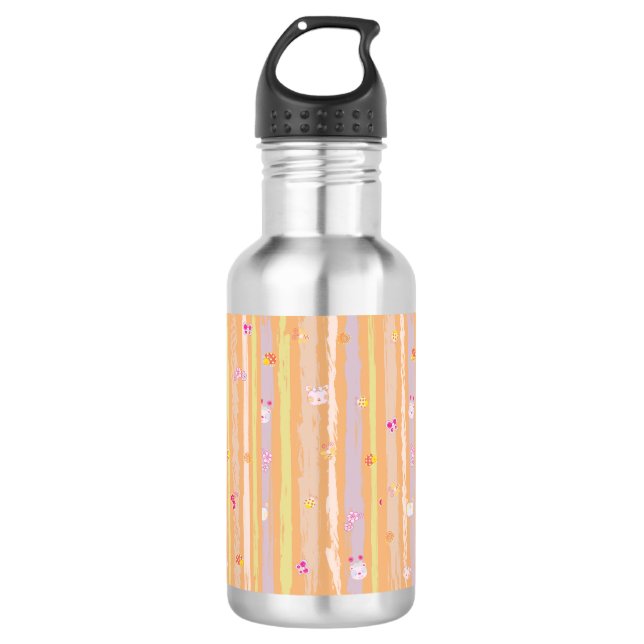 Stainless Steel Water Bottle – Baby Joy & Creature Edelstahlflasche (Vorderseite)