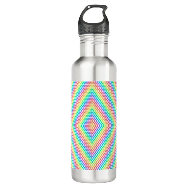 Stainless steel water bottle with a vibrant edelstahlflasche (Vorderseite)