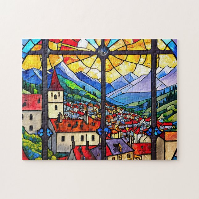 Stainless Town 1 Foto Puzzles Internet Jigsaw Puz (Horizontal)