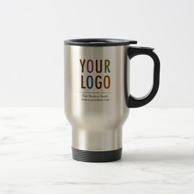 Stainless Travel Mug mit Firmenlogo No Minimum Reisebecher (Rechts)