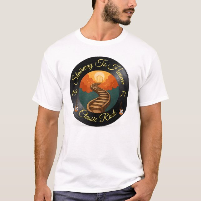 "Stairway to Heaven" Classic Rock T-Shirt  (Vorderseite)