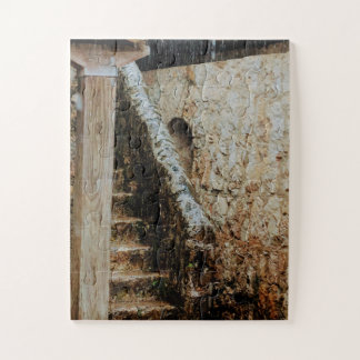 Stairway Worn by Time and Precision Puzzle