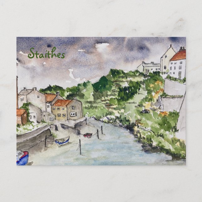 Staithes Beck Whitby Postkarte (Vorderseite)