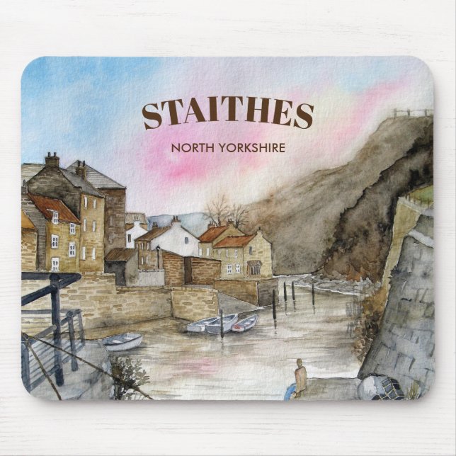 Staithes, North Yorkshire, England Mousepad (Vorne)