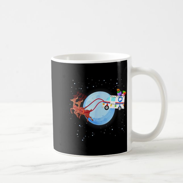Stal Worker Christmas Mail Truck Funny Mailman Gif Kaffeetasse (Rechts)
